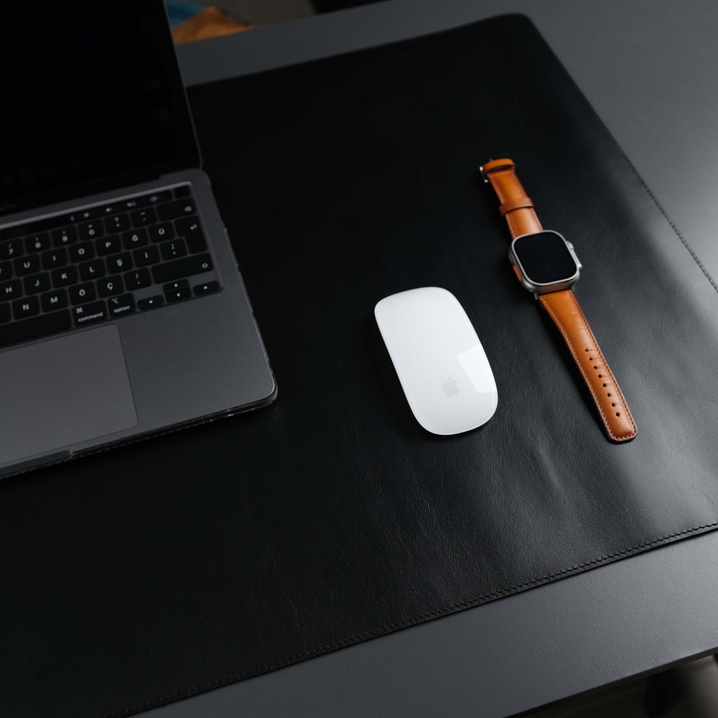 Jersey Full-Grain Leather Desk Pad for Home & Office